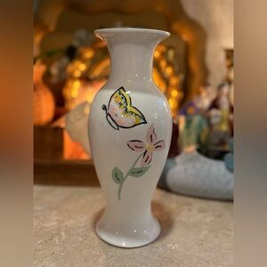 Vintage hand painted dated and signed 9.5” vase 4/25/78